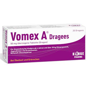 VOMEX A Dragees 50 mg überzogene Tabletten